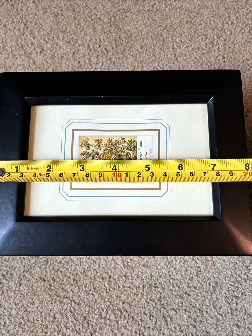 Wood Photo Storage Box w/ Picture Frame Lid 4x6 Organizer Memory Keepsake Case - Picture 8 of 12